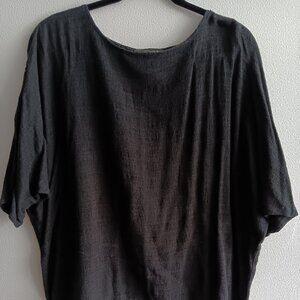 Black Short Sleeve Plus Size To The Max by Arthur Max Top